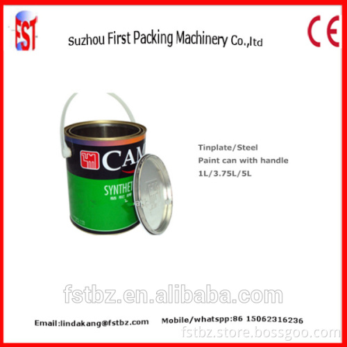99mm Paint Oil Round Metal Semi Automatic Tin Can Packing Machine